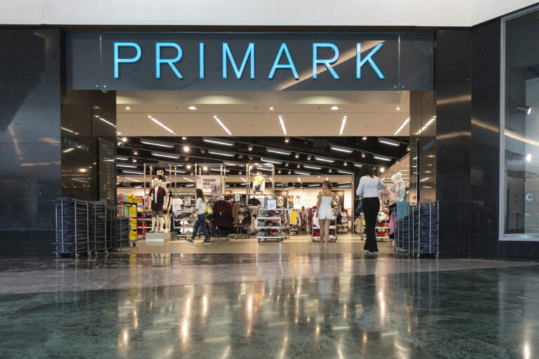 Alicante, Spain, 18 June, 2019: Entrance to the Primark store in shopping centre the Gran Via Alicante, Spain